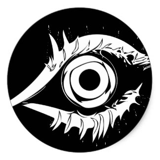 324x324 Custom Eyeball Stickers Zazzle.ca
