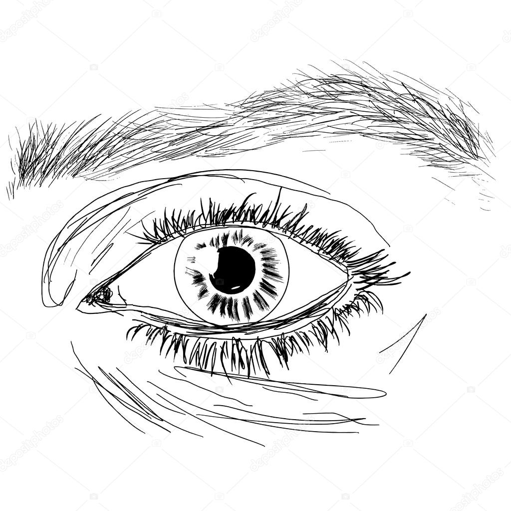 1024x1024 Eye Close Up Stock Vector Vlad Star