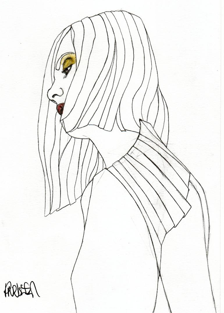 770x1078 Saatchi Art Artist Paul Nelson Esch Drawing, Eyeshadow