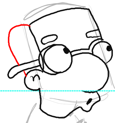 400x427 How To Draw Millhouse From The Simpsons Step By Step Drawing