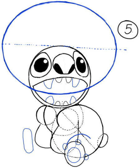 450x541 How To Draw Stitch From Lilo And Stitch With Easy Steps Drawing