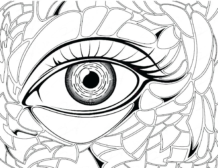 874x676 Perfect Eyeball Coloring Pages Crayola Photo Eye Iowa Hawkeye