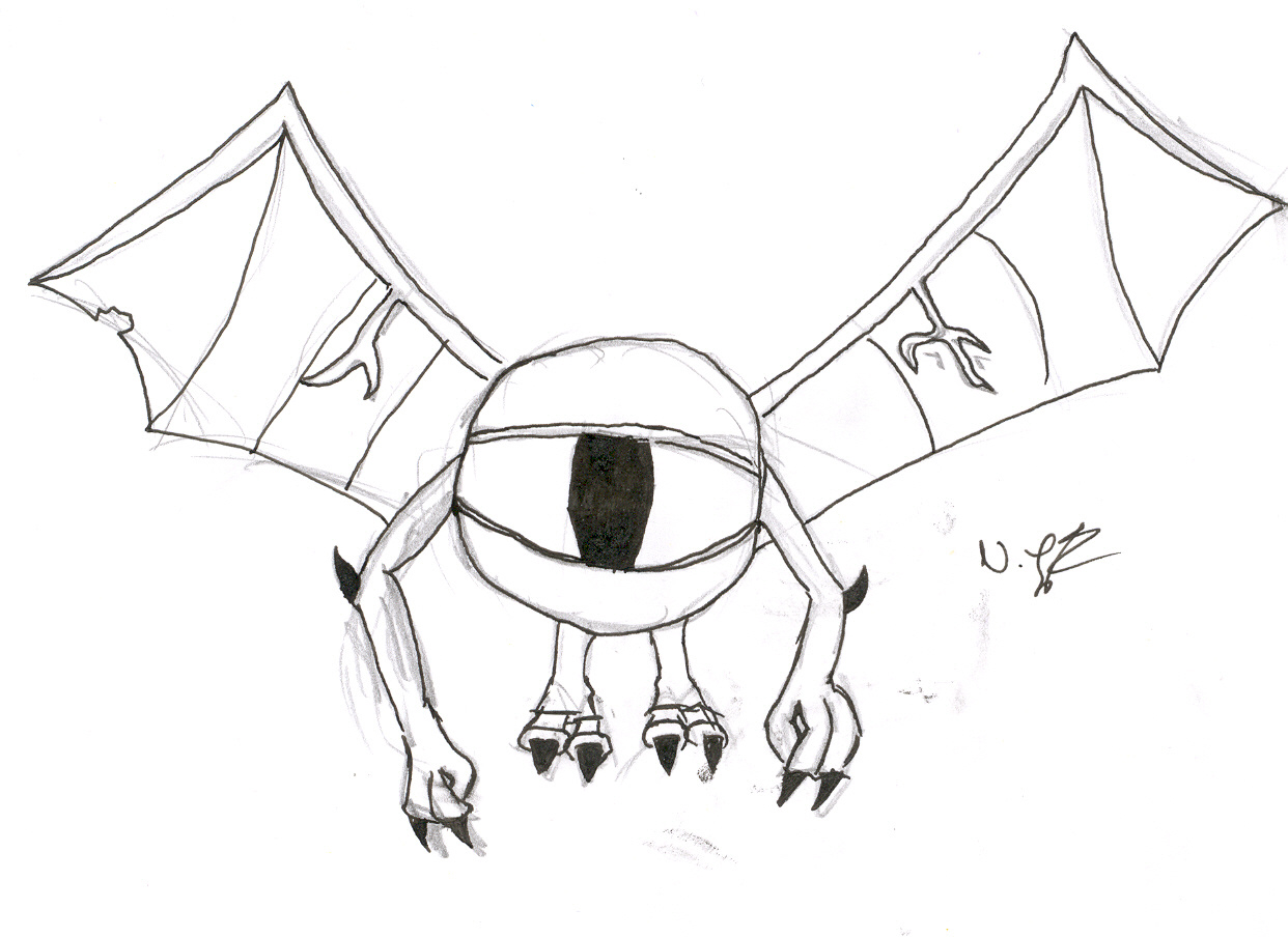 1242x904 Eyeball Monster By Anubis1986