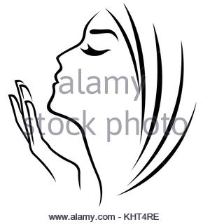 300x320 Silhouette Drawing Of Eye With Eyebrow Stock Vector Art