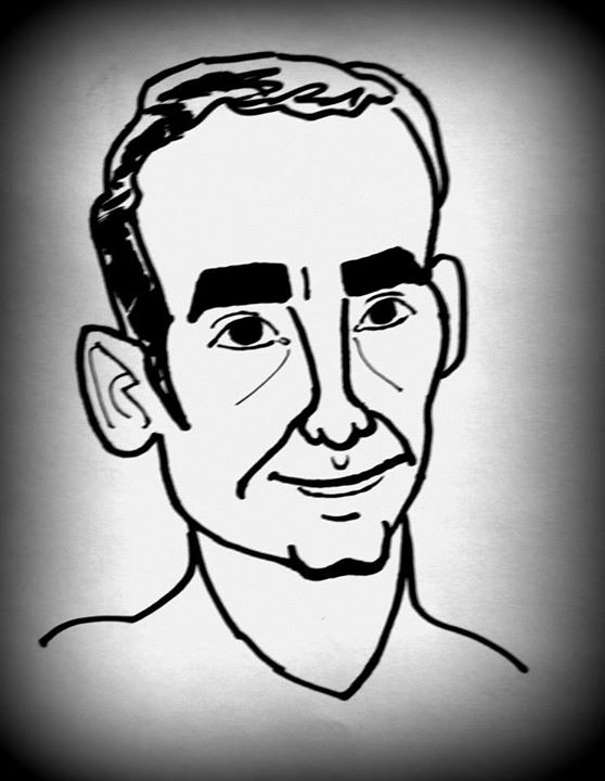 558x720 Thick Eyebrows Caricature By Caricatures By Dali