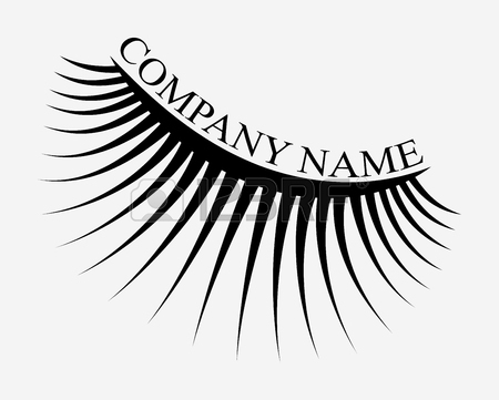 450x361 Eyelash Extension Logo. Vector Illustration In Modern Style