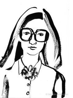 236x314 Girl With Glasses Drawings Draw And Sketches
