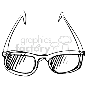 300x300 Royalty Free Eyeglasses Sketch 137018 Vector Clip Art Image