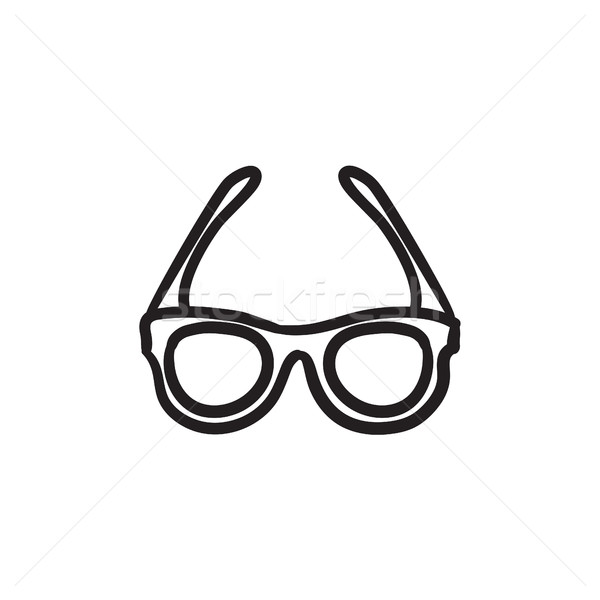 600x600 Glasses Sketch Icon. Vector Illustration Andrei Krauchuk