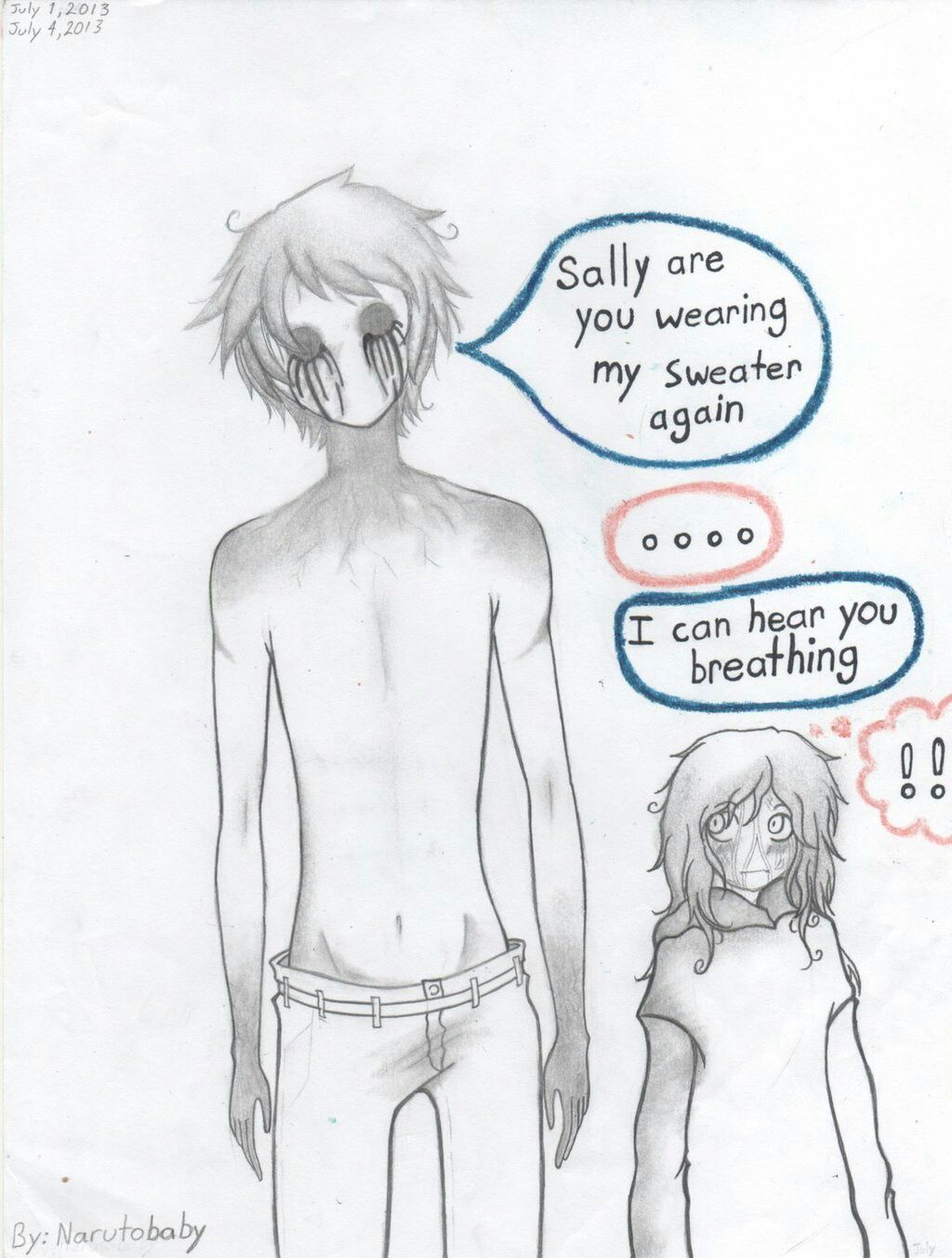 1024x1353 Sally!! Stop Taking My Sweater!!! Creepypasta World