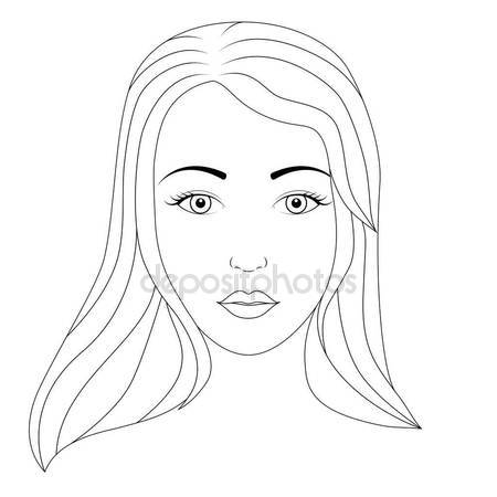 450x450 Portrait Beautiful Girl Close Young Girl Big Eyes Lips Isolated