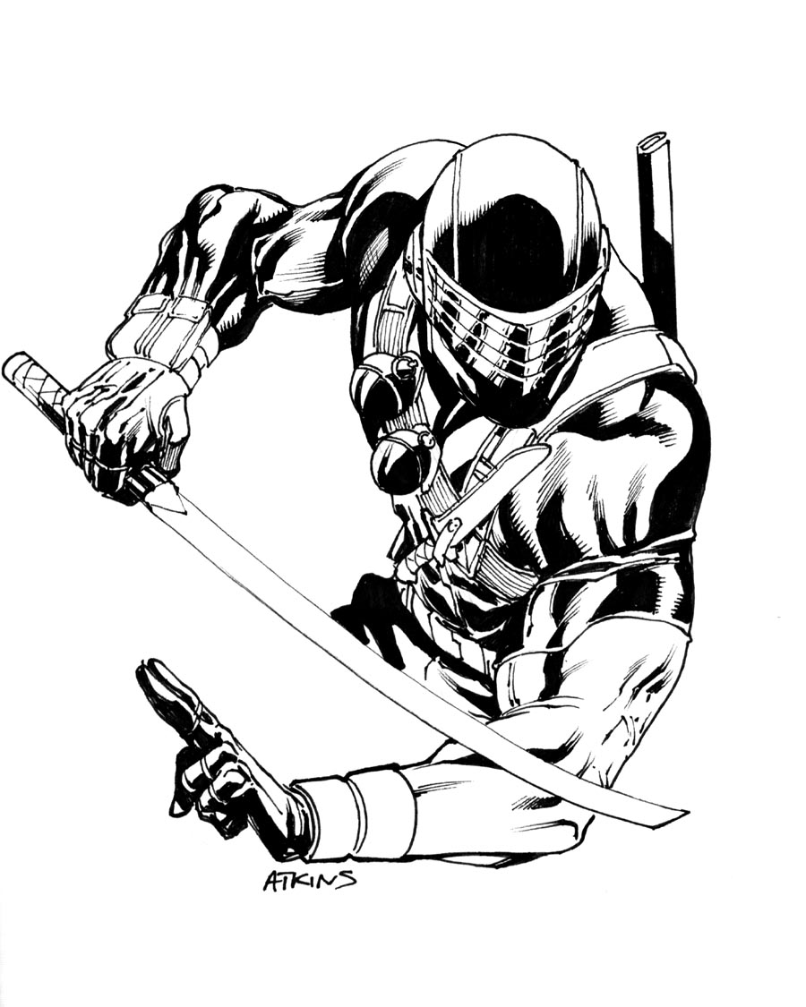 900x1125 Even More Snake Eyes . Robert Atkins Art