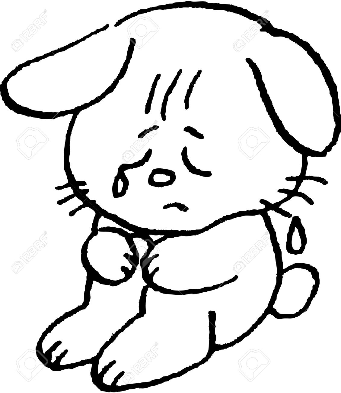 1130x1300 Crying Rabbit Royalty Free Cliparts, Vectors, And Stock