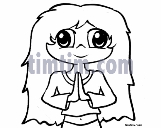 549x437 Free Drawing Of Anime Girl Bw From The Category People