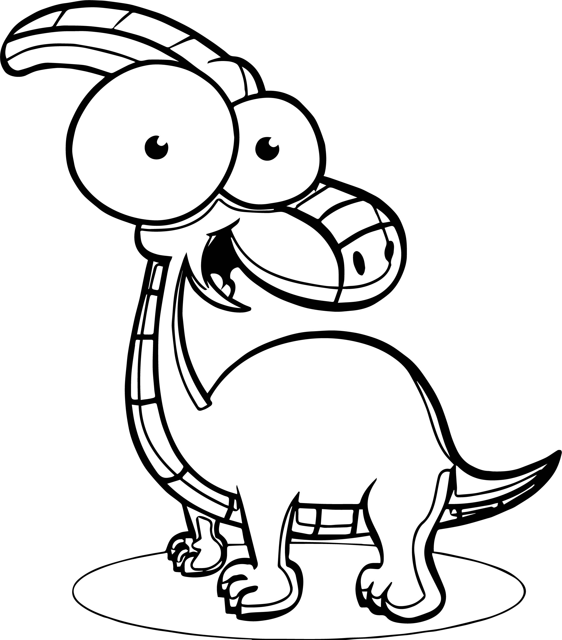 2266x2580 Cartoon Dinosaur Big Eyes Coloring Page Wecoloringpage