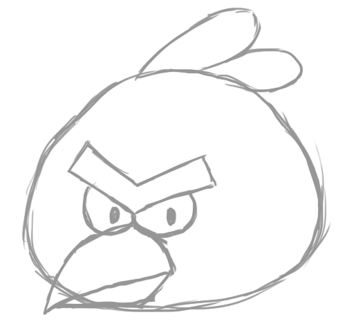 502x484 How To Draw Angry Birds Feltmagnet