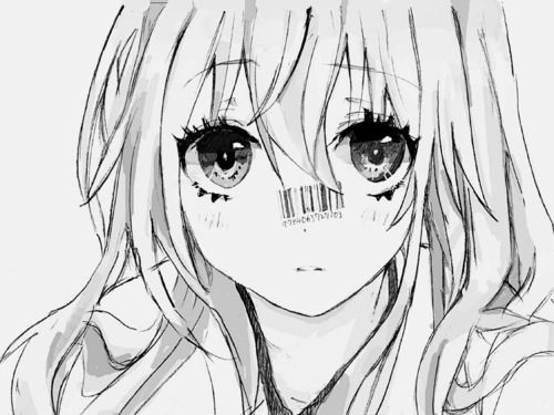 500x375 Pin By Maeko Chi On Anime Monochrome, Eye