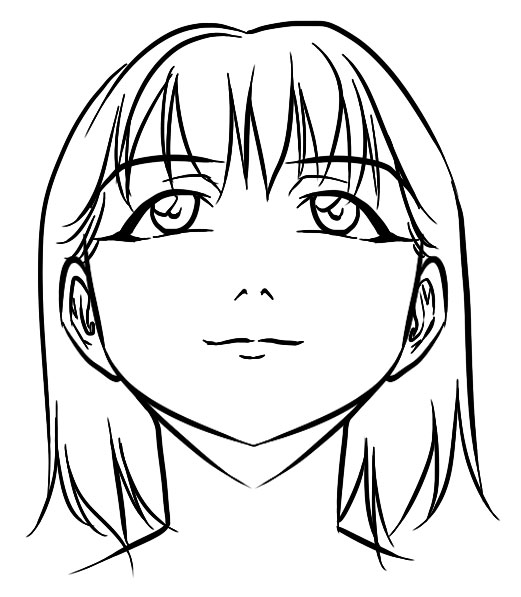 521x597 Como Dibujar Rostro Mirando Hacia Arriba