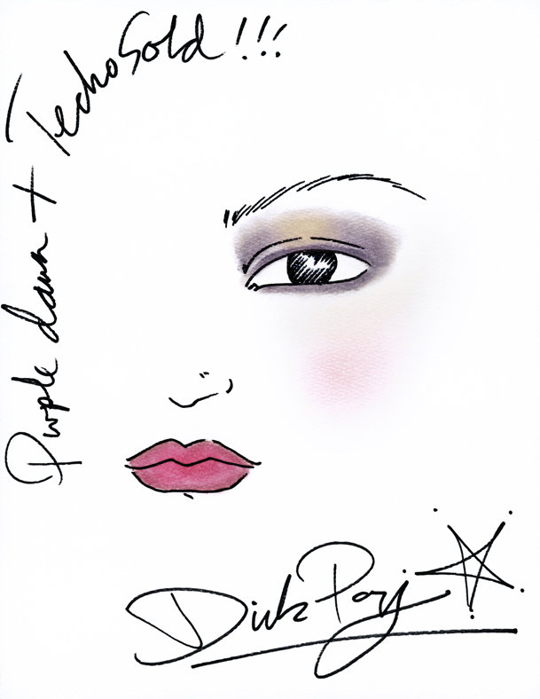 609x788 Shiseido Look Purple Dawn Und Techno Gold By Dick Page Be My