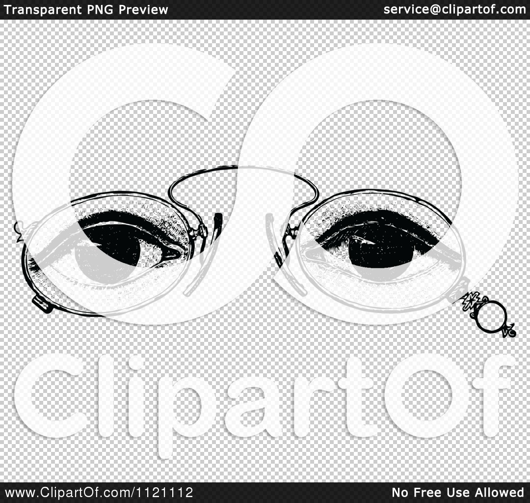 1080x1024 Clipart Of Retro Vintage Black And White Eyes And Glasses 2