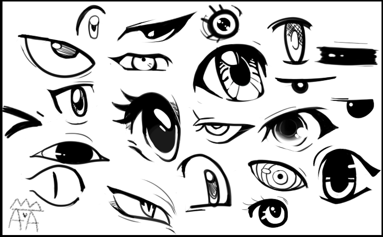 772x479 Some Random Eyes I Doodled~ By The Star Hunter