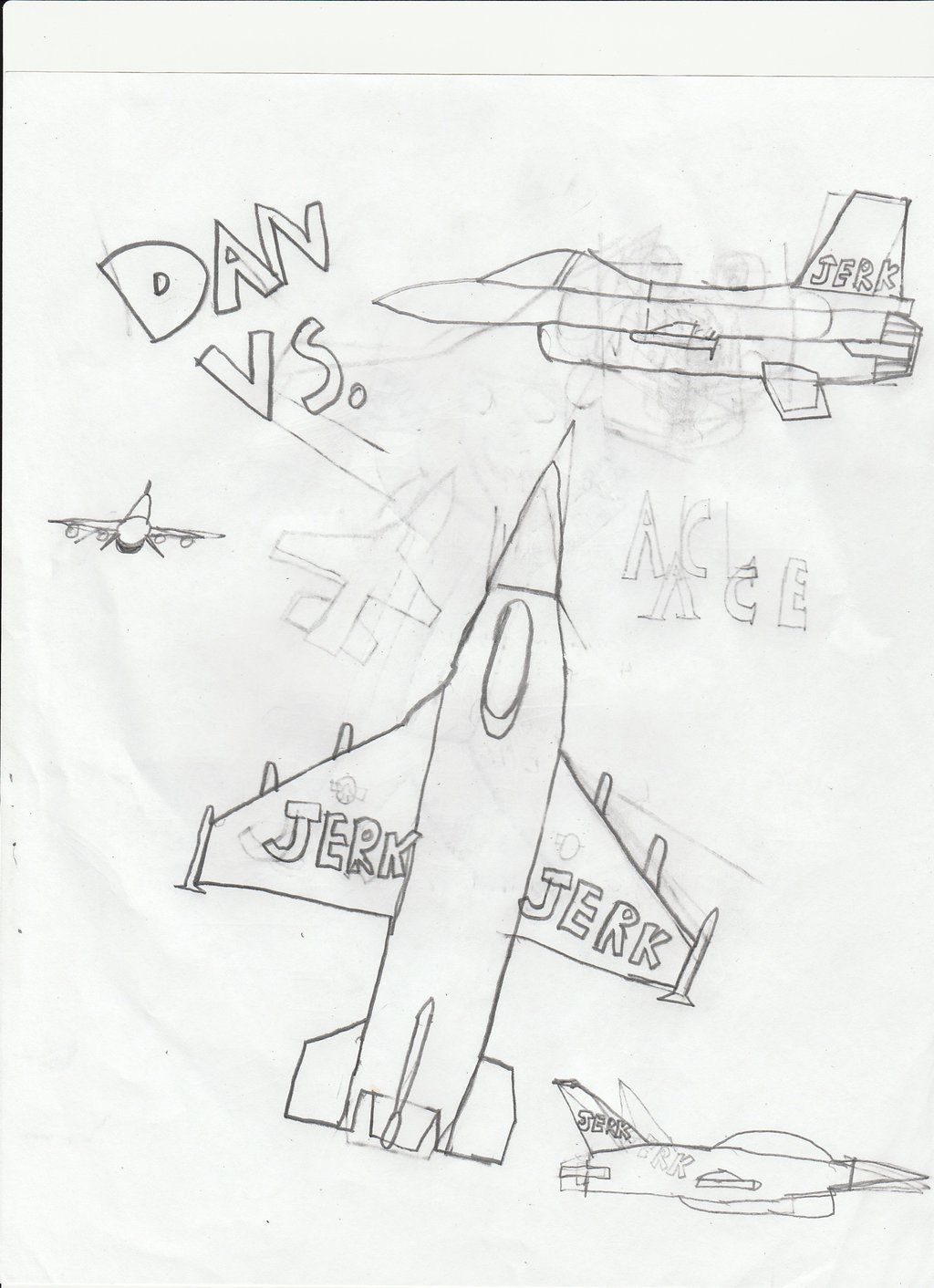 1024x1412 Dan Vs F 16(Sketch) By Themuddyreneddy