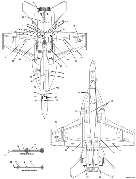 570x750 F A 18e Super Hornet 3 Plans