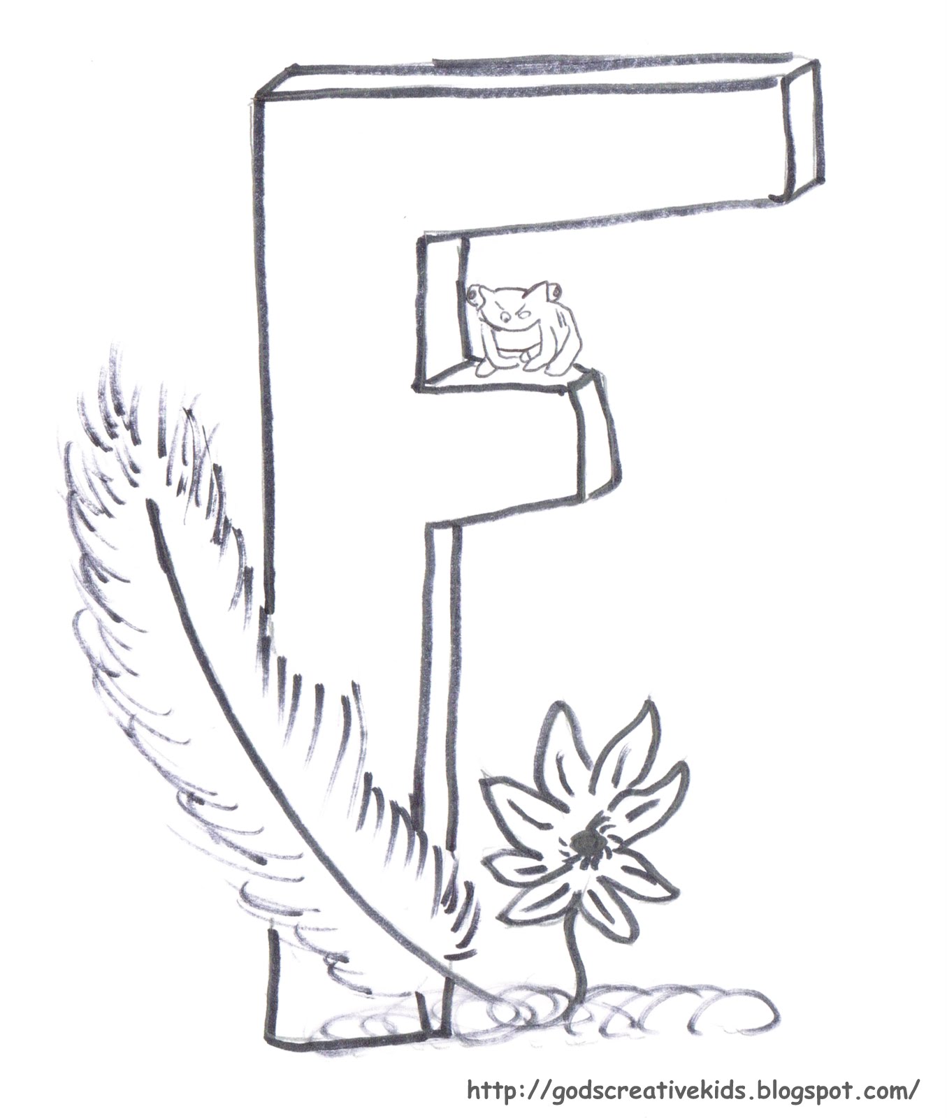 1355x1600 Letter F Drawing