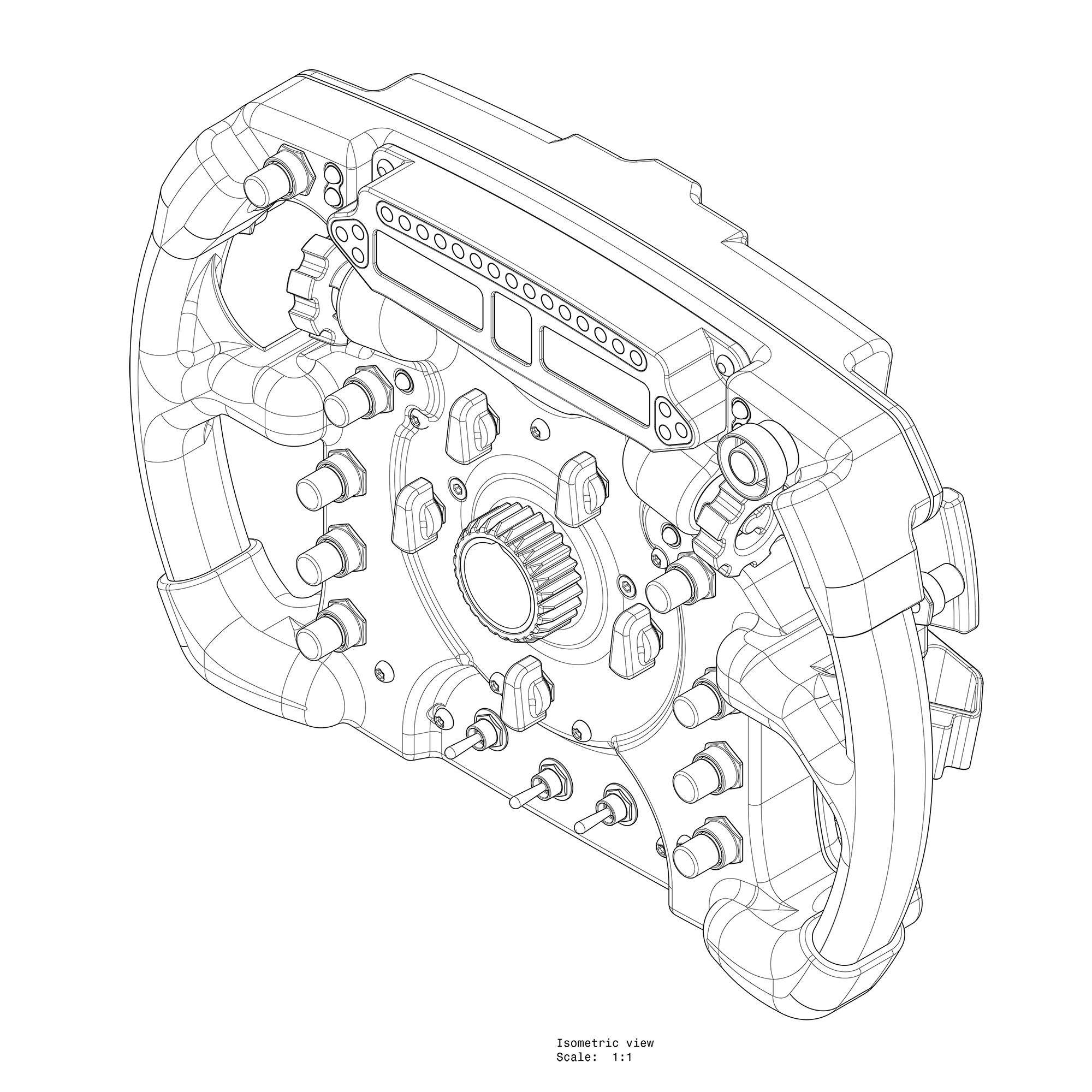 2000x2000 Catia F1 Steering Wheel. Djordje Jovanovic