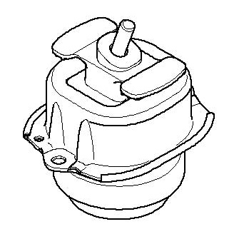 335x335 Bmw Rubber Mounting Left