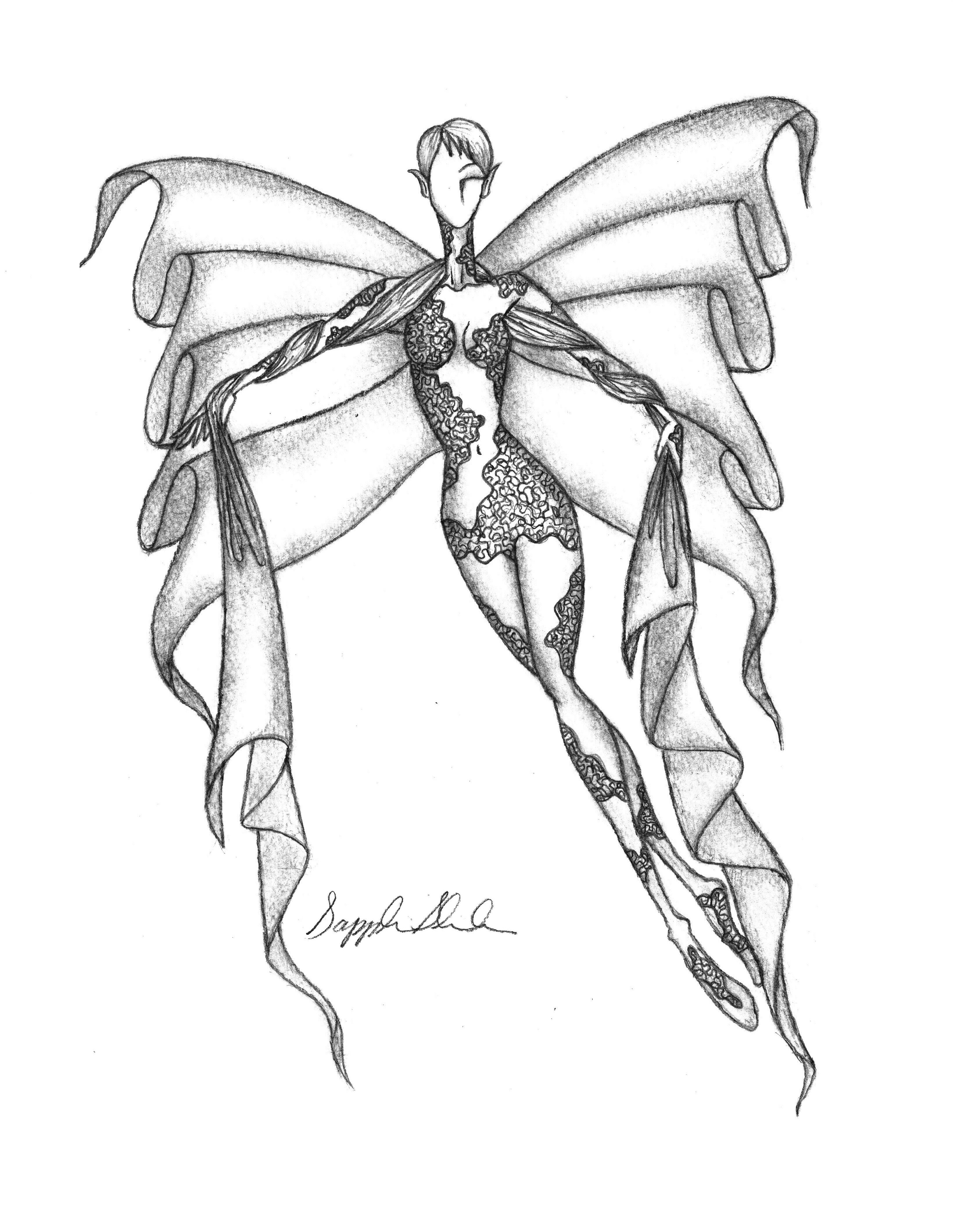 3280x4240 My Illustration Of A Fabric Fairy Created From My Own