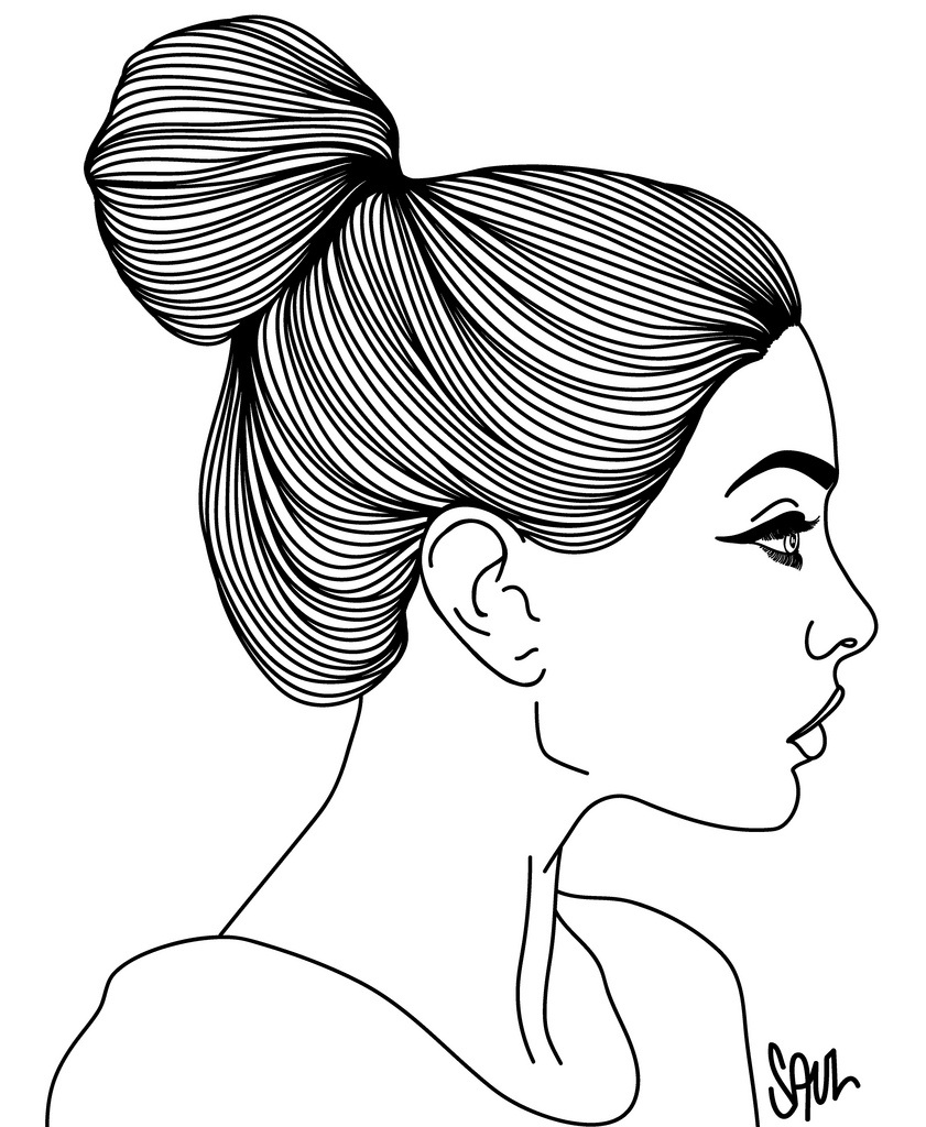 841x1024 Side View Drawing Face Girl Side Face Drawing Drawing