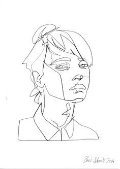 236x333 Continuous Line Drawing By Me For More Click Here Inked