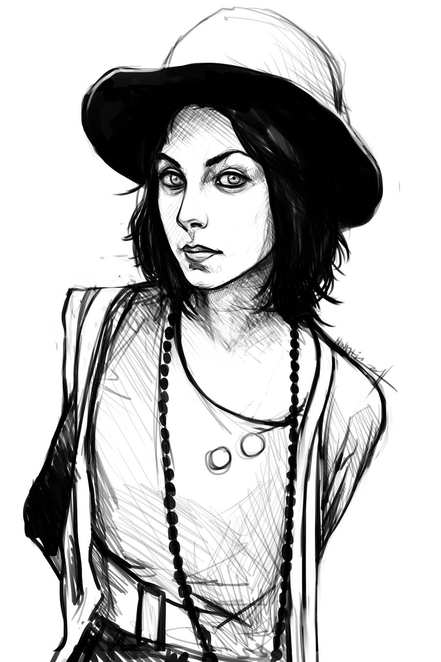 900x1350 Sketch Girl Face Tumblr