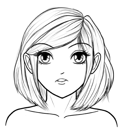 397x422 Drawn Face Easy