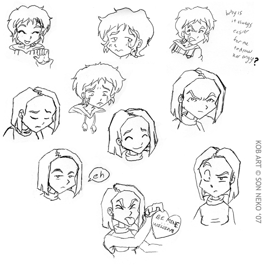 864x864 Facial Expression Practice By Son Neko