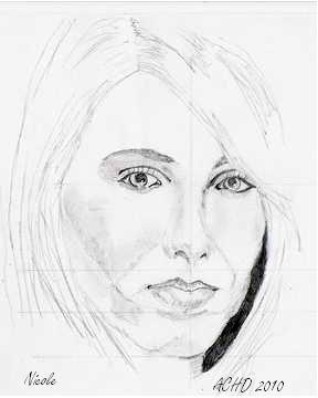 288x360 Drawing The Female Face Using A Photo Image How To Draw A Face