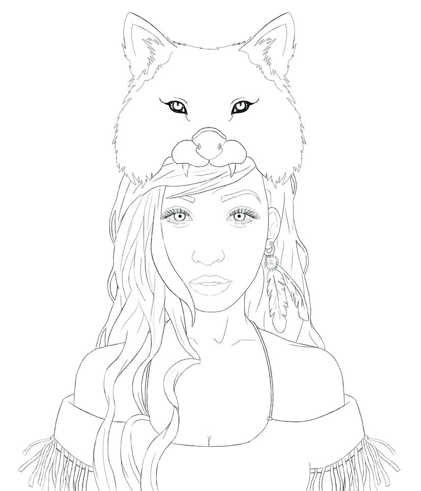 828x966 Wolf Outline By Face Drawing Pup Simple Drawings Wolf Face Outline