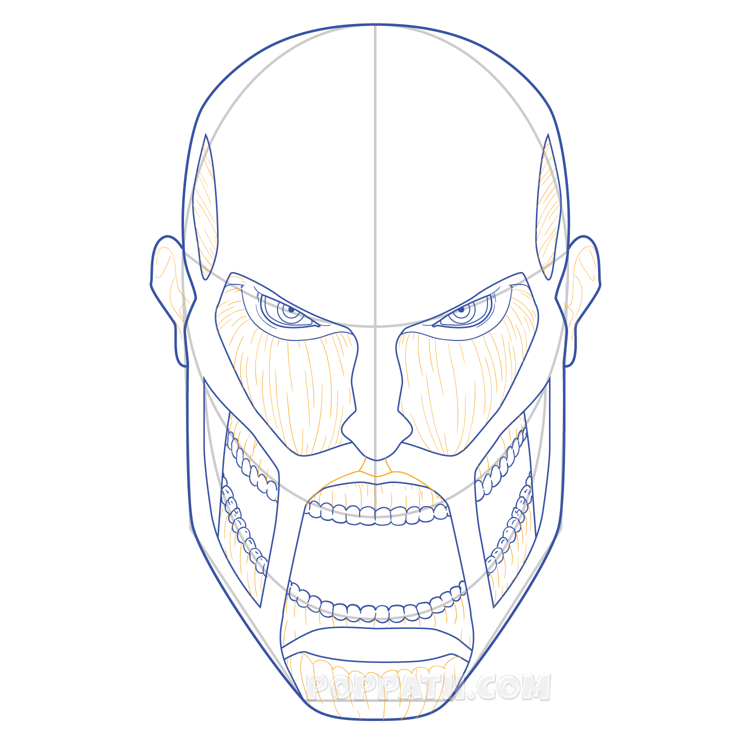 1500x1500 How To Draw A Titan Face Pop Path