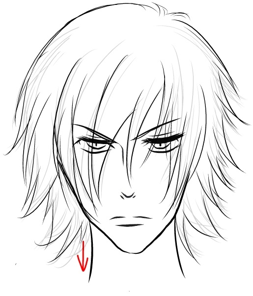 515x604 How To Draw Manga Tutorial How To Draw Manga Face (Shounen Style