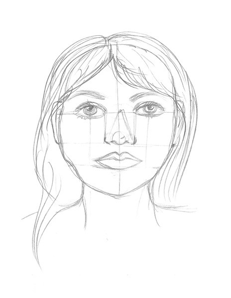 Face Lines Drawing at GetDrawings | Free download