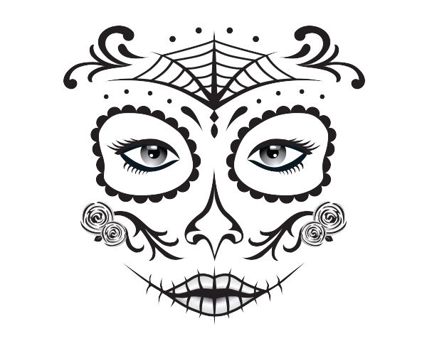 600x480 59 Best Day Of The Dead Masks Images On Mexico