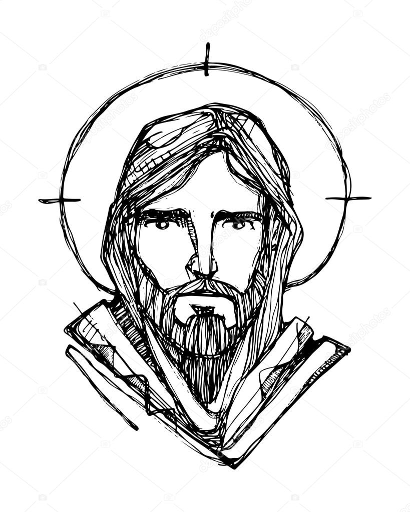 819x1024 Jesus Christ Face Stock Vector Bernardojbp