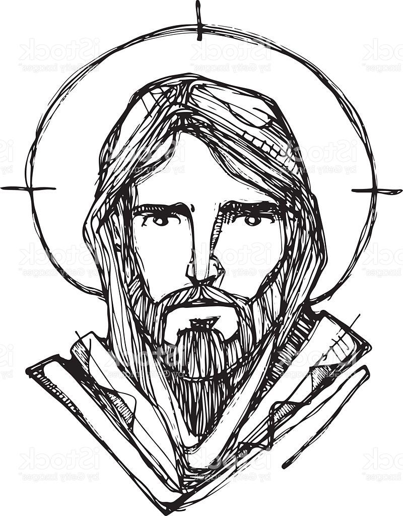 800x1024 Best Jesus Christ Face Vector Design