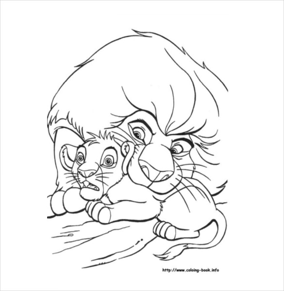 585x600 Lion Drawing Template Free Pdf Documents Download Free