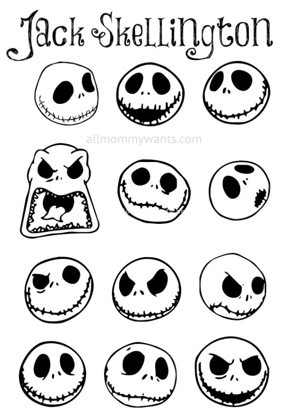 600x861 Best Jack Skellington Faces Ideas On Jack
