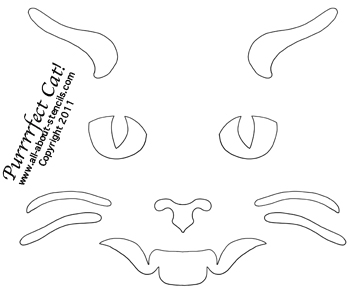 350x290 Cat Stencils For Pumpkin Carving And Other Scary Halloween Crafts