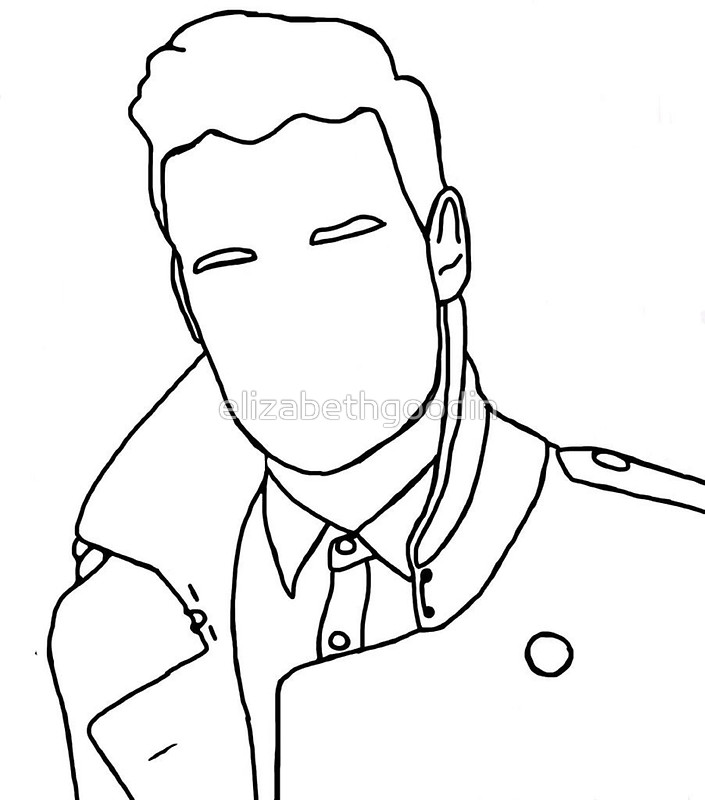 705x800 Liam Payne Outline Drawing Posters By Elizabethgoodin Redbubble