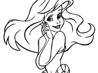 320x240 Outline Pictures For Drawing Ariel Outline Drawing Photo