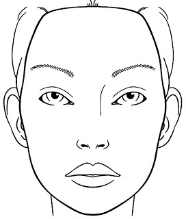 272x320 Blank Face Printable For Makeup Facepainting Etc. Theatre